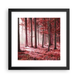 Poster în ramă neagră - Roșie este la fel de frumoasă - 30x30 cm