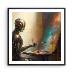 Poster în ramă neagră - Arta viitorului - 60x60 cm