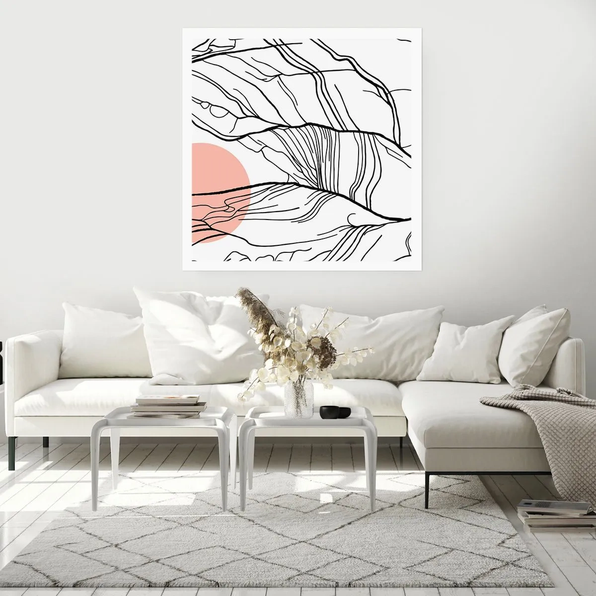 Poster - Într-o rețea de crengi - 40x40 cm