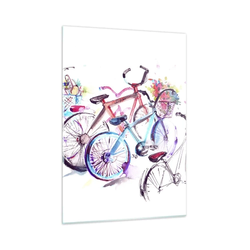 Tablou pe sticlă - Reuniunea clubului Antymoto - 50x70 cm