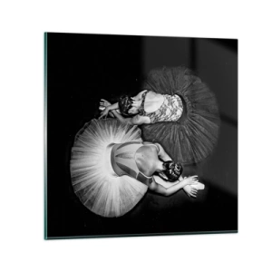 Tablou pe sticlă - Yin și yang - echilibrul perfect - 40x40 cm