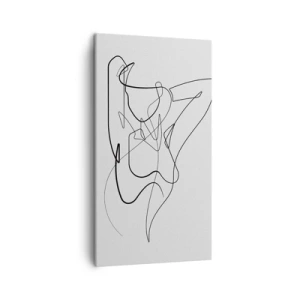 Tablou pe pânză - Cine ești tu? - 45x80 cm