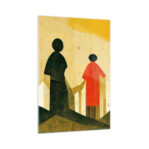 Tablou pe sticlă - Încă un drum lung de parcurs - 70x100 cm