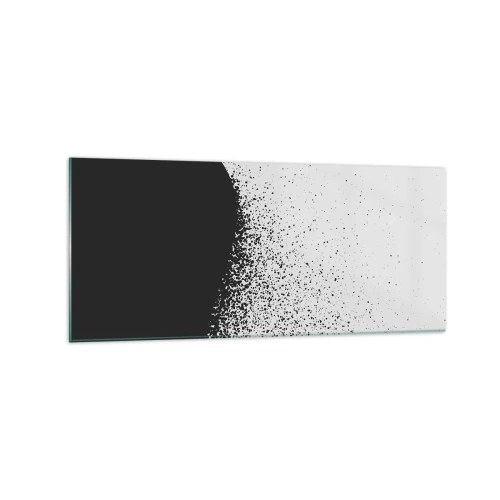 Tablou pe sticlă - Mișcarea particulelor - 120x50 cm