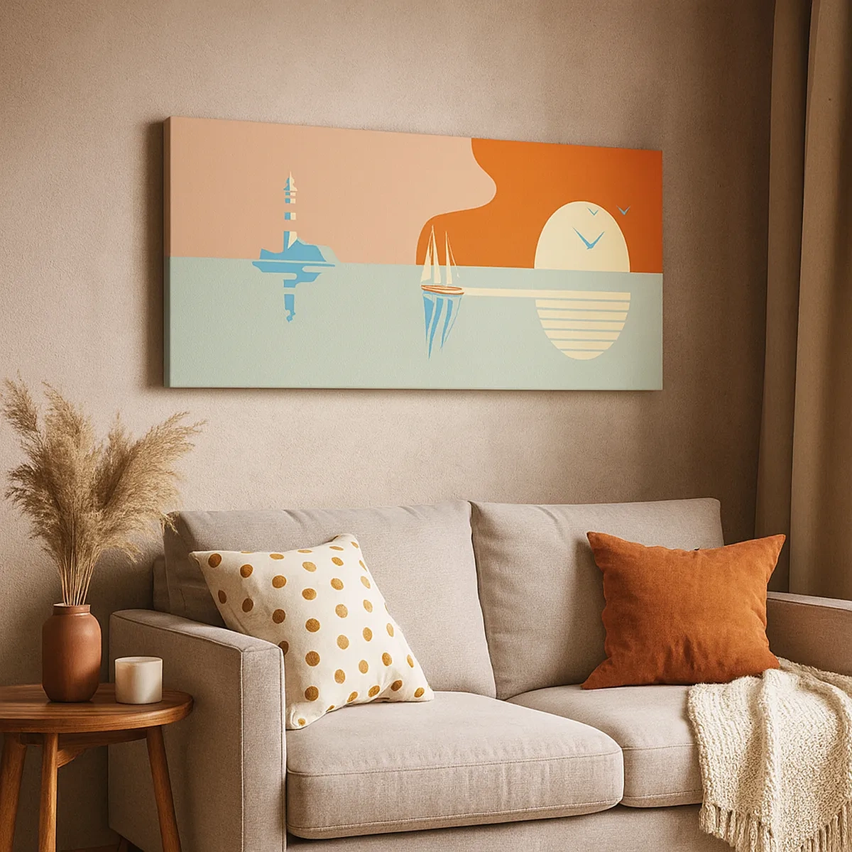 Tablou pe pânză - Peisaj marin perfect - 30x30 cm