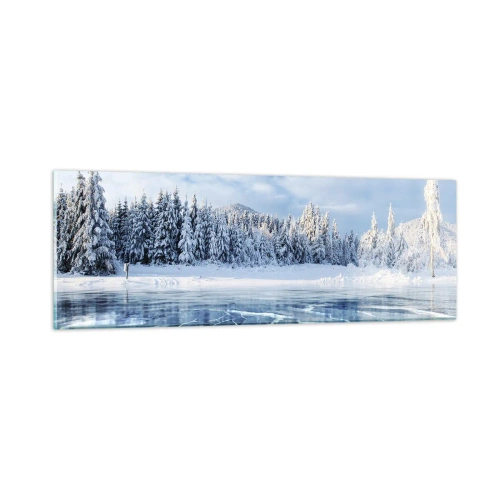 Tablou pe sticlă - O priveliște orbitoare și cristalină - 90x30 cm