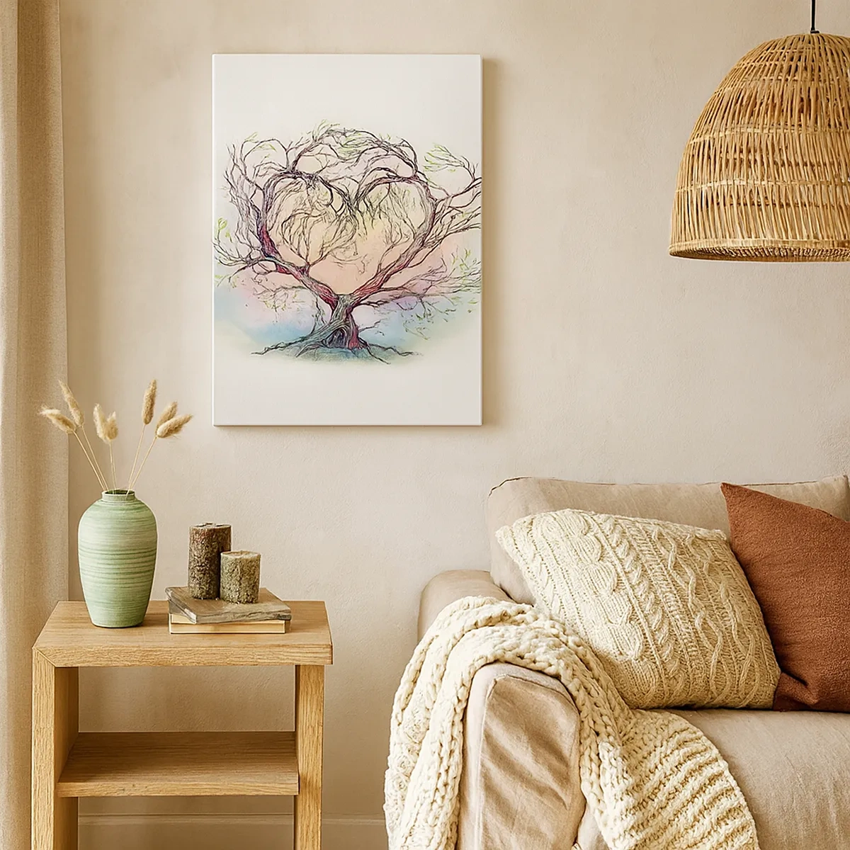 Tablou pe pânză - Împreună împotriva vijeliei - 50x70 cm