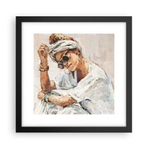 Poster în ramă neagră - Portret în plin soare - 30x30 cm