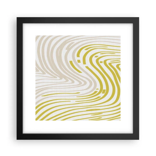 Poster în ramă neagră - Compoziție cu cambrare ușoară - 30x30 cm