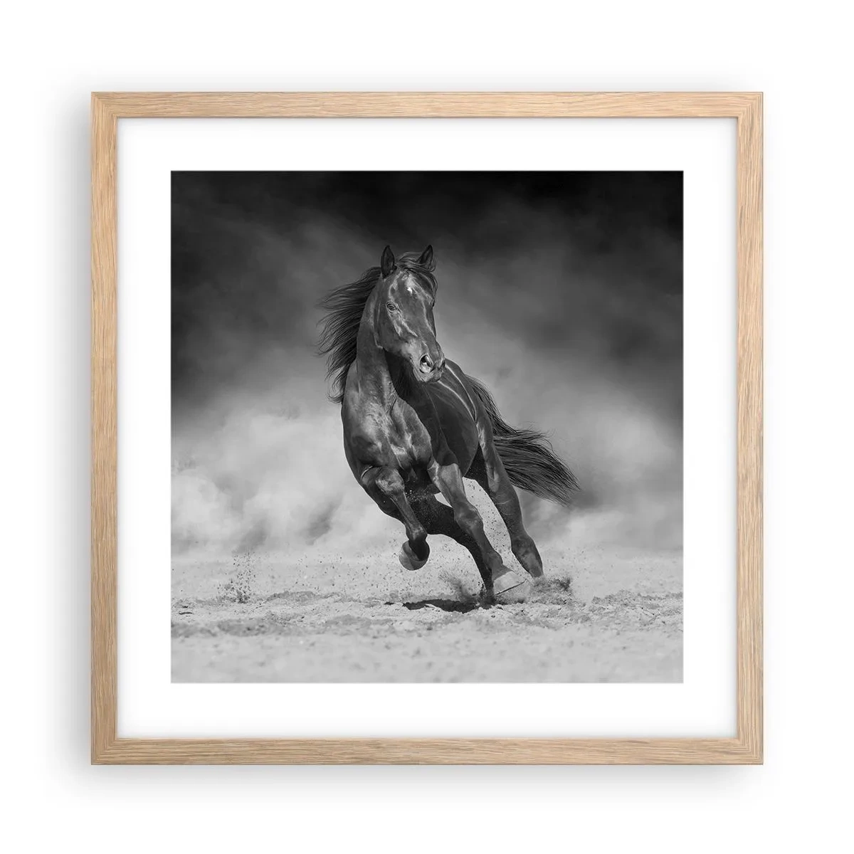 Poster în ramă de stejar deschis - Dorința emirului - 40x40 cm