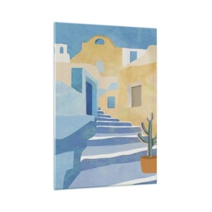 Tablou pe sticlă - O zi într-un oraș arab - 70x100 cm