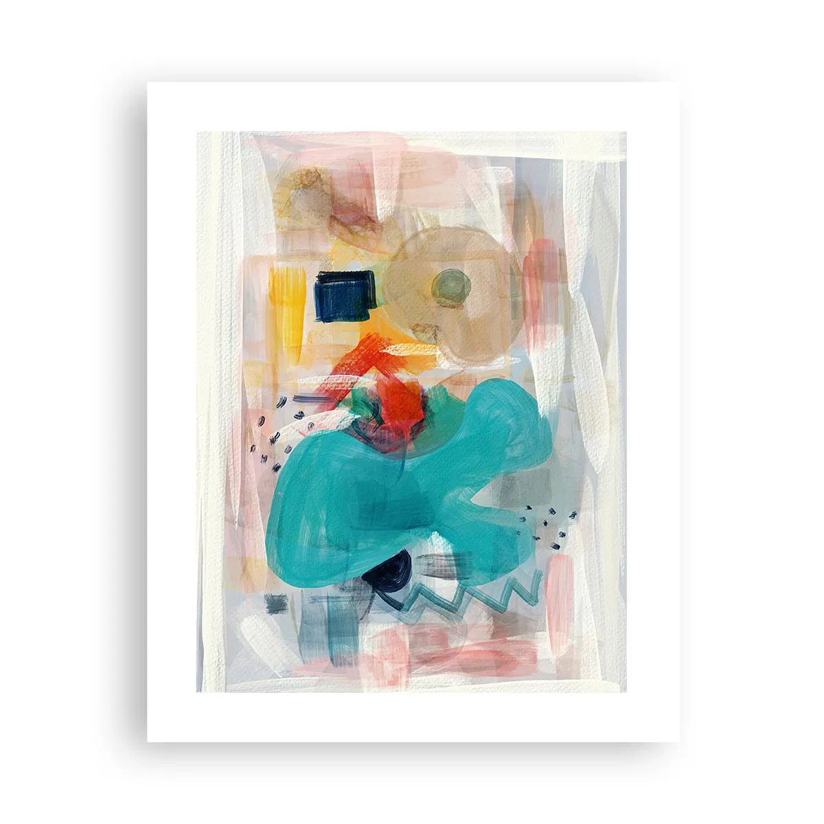 Poster - Joc plin de culoare - 40x50 cm