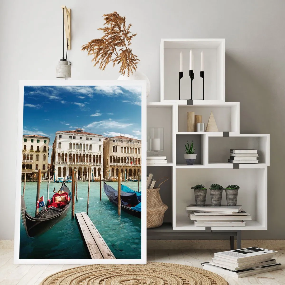 Poster - Palate în albastru - 70x100 cm