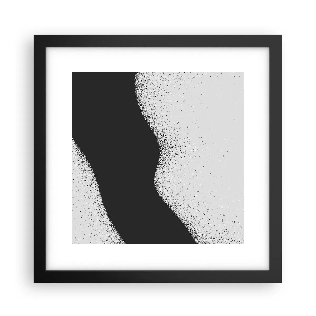 Poster în ramă neagră - Echilibru lichid - 30x30 cm