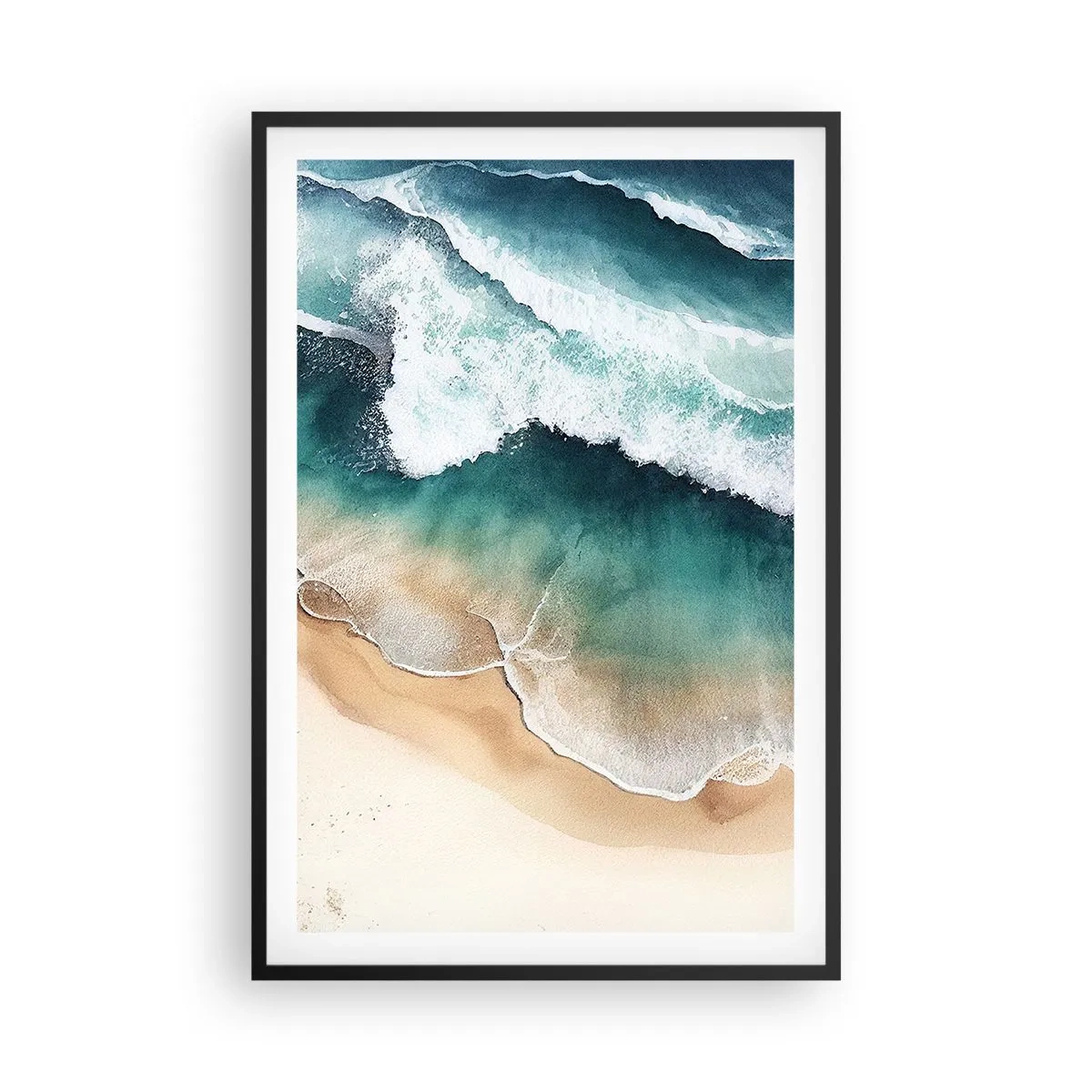 Poster în ramă neagră - Întâlnire eternă - 61x91 cm