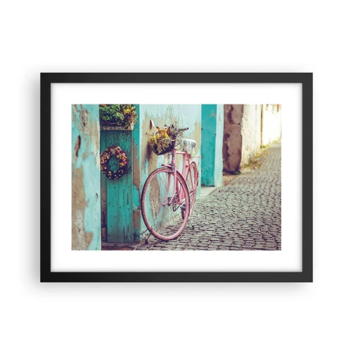 Poster în ramă neagră - Mă întorc imediat - 40x30 cm