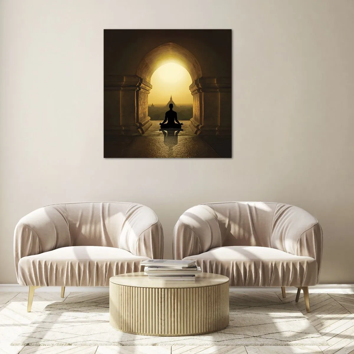 Tablou pe sticlă - Armonie completă - 70x70 cm