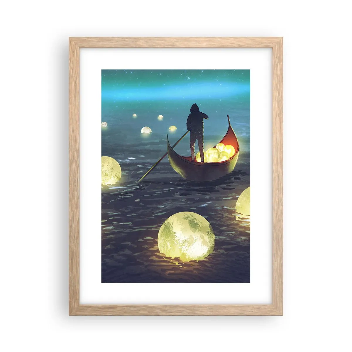 Poster în ramă de stejar deschis - Lucruri la care filozofii nu au visat niciodată - 30x40 cm