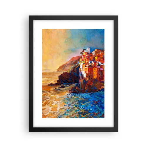 Poster în ramă neagră - Oraș italian de vis - 30x40 cm