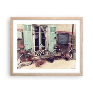 Poster în ramă de stejar deschis - Trăiască provincia! - 50x40 cm