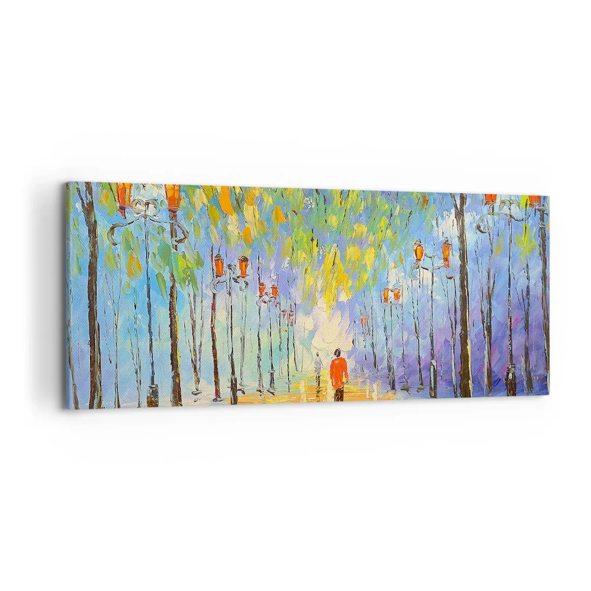 Tablou pe pânză - Cântecul de noapte al ploii - 120x50 cm