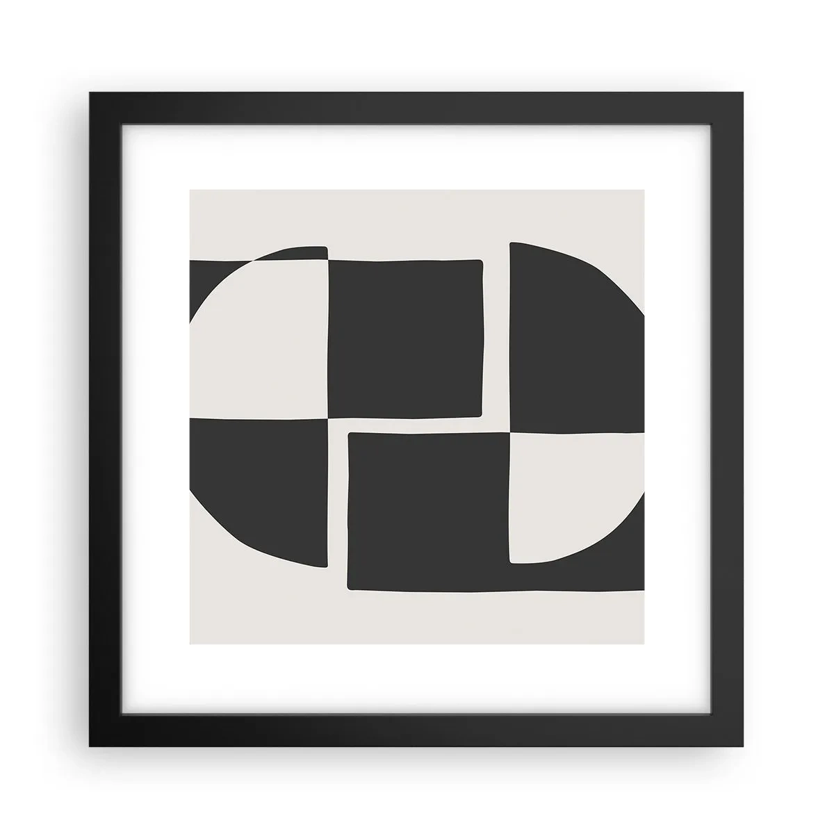 Poster în ramă neagră - Antiteză - sinteză - 30x30 cm