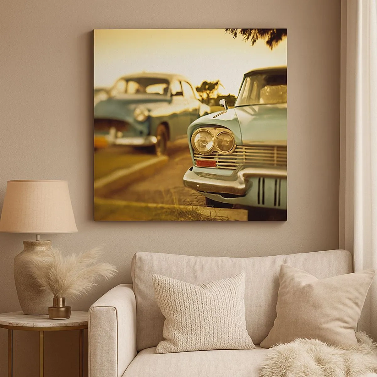 Tablou pe pânză - Vom aștepta și vom vedea - 30x30 cm