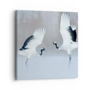 Tablou pe pânză - Dansând în ceață - 30x30 cm
