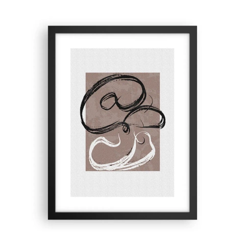 Poster în ramă neagră - Compoziția - căutarea plenitudinii - 30x40 cm