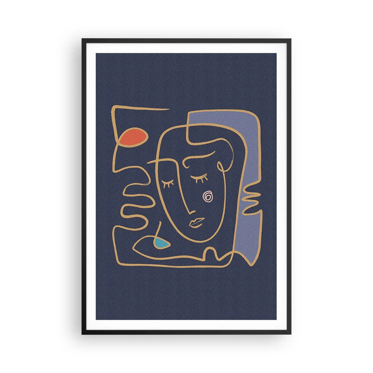 Poster în ramă neagră - În reverie - 70x100 cm