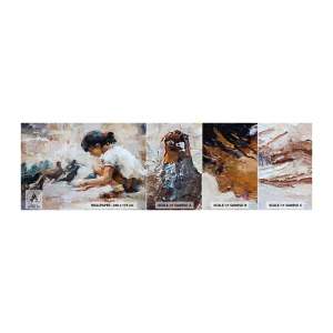 Mostră tapet autocolant Deluxe Sticker - Cei mici și cei mai cuminți - Fată, Pui de porumbel, Pentru copii - 100x30 cm