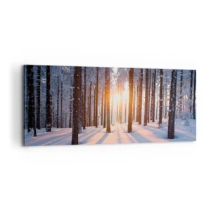 Tablou pe pânză - În mod clar în alb și negru - 100x40 cm