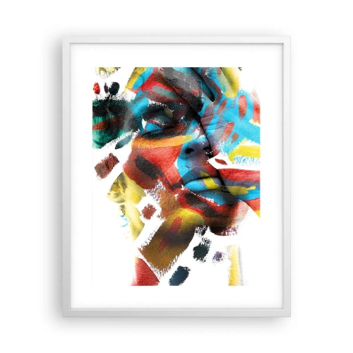 Poster în ramă albă - Personalitate colorată - 40x50 cm