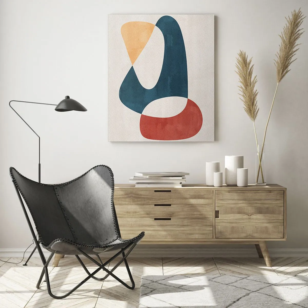 Tablou pe sticlă - Influențe și metamorfoze - 70x100 cm