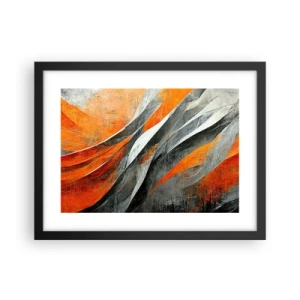 Poster în ramă neagră - Căldură și frig - 40x30 cm