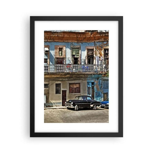 Poster în ramă neagră - Sentimente cubaneze - 30x40 cm