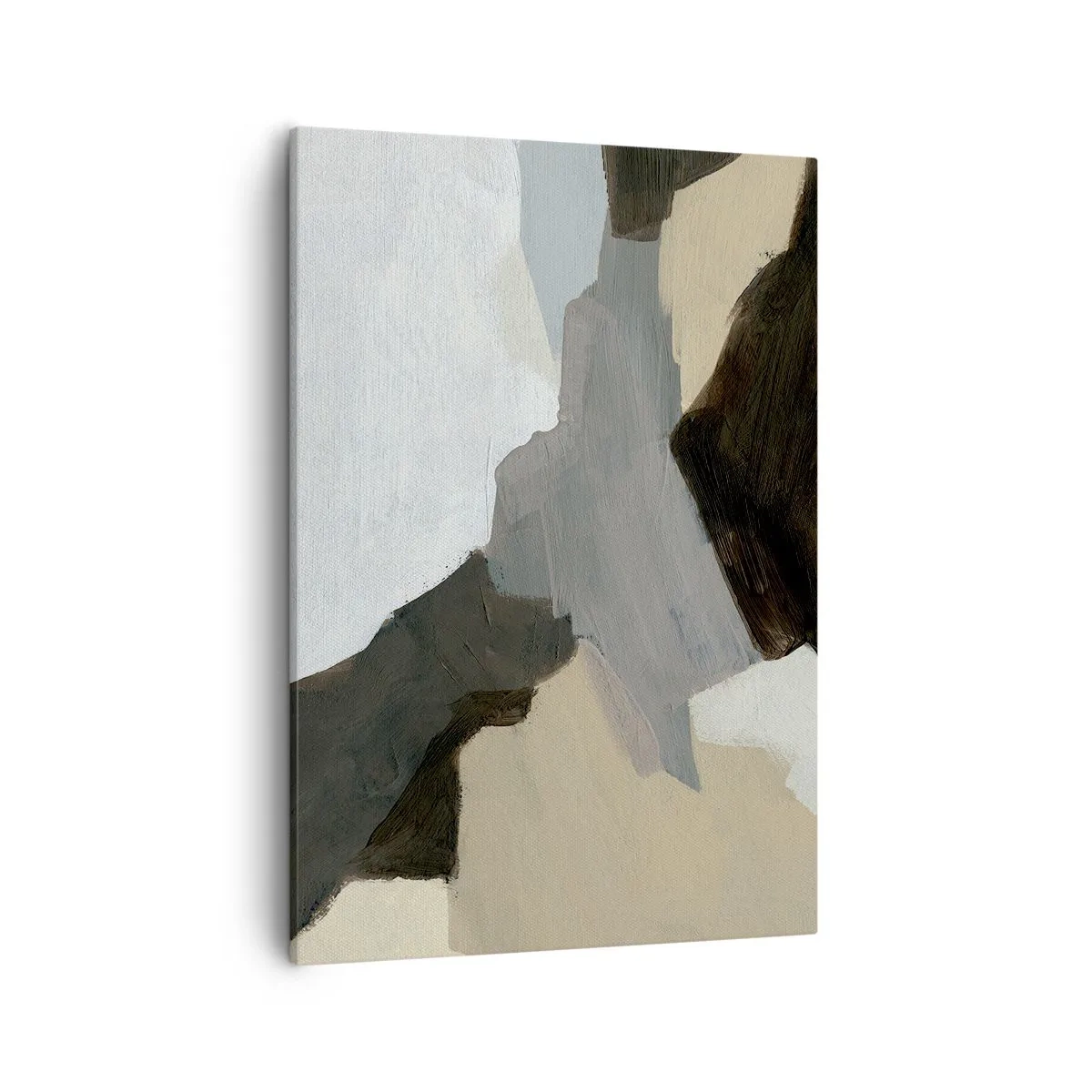 Tablou pe pânză - Abstracție: despărțirile griului - 50x70 cm