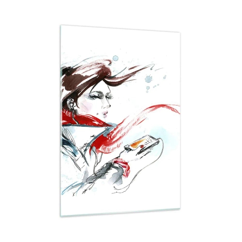 Tablou pe sticlă - Ceva cântă în mine - 50x70 cm