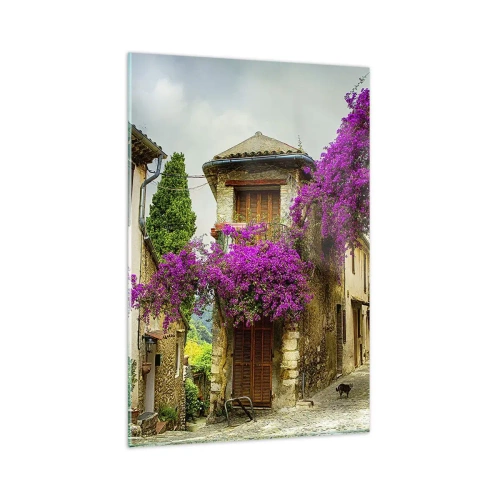 Tablou pe sticlă - Sub un baldachin floral - 80x120 cm