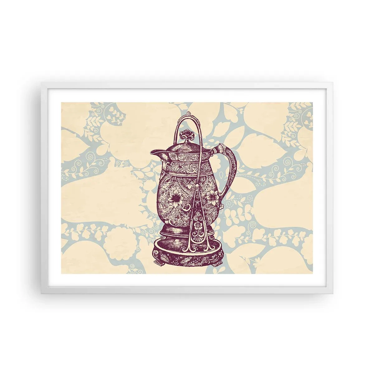 Poster în ramă albă - Frumusețea vieții de zi cu zi - 70x50 cm