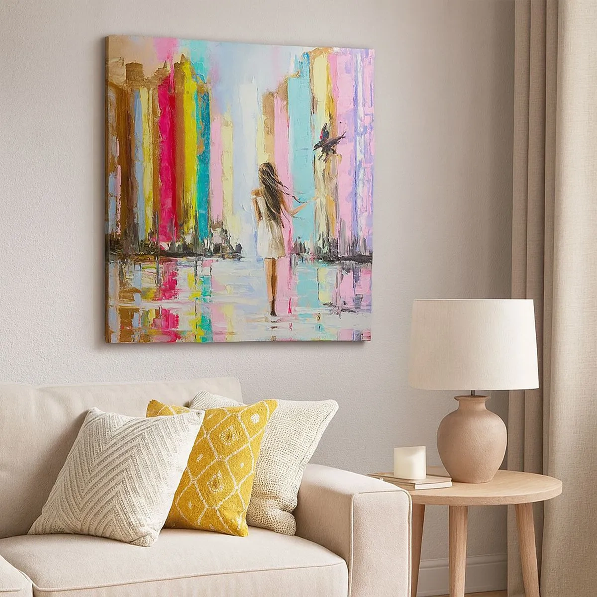 Tablou pe pânză - Urmați-mă - 30x30 cm