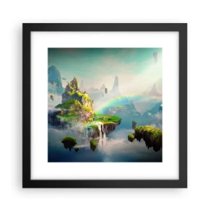 Poster în ramă neagră - Insule fericite - 30x30 cm