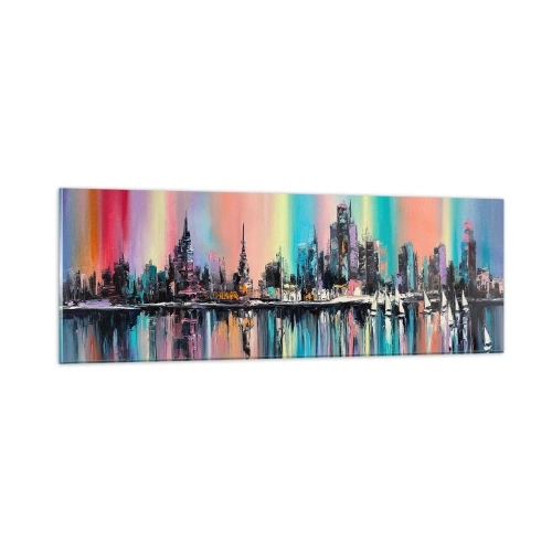 Tablou pe sticlă - Strălucește cu lumina nopții - 90x30 cm