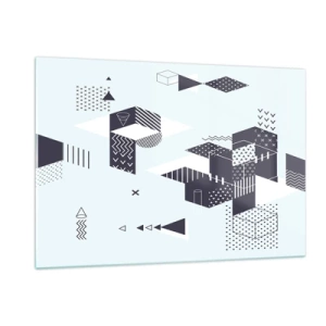 Tablou pe sticlă - În sufletul matematicii - 120x80 cm