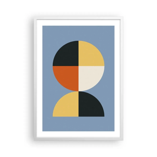 Poster în ramă albă - Uită-te și numără - 50x70 cm