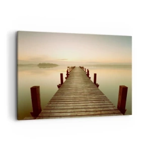 Tablou pe pânză - Înainte de răsărit, zori, lumină - 100x70 cm