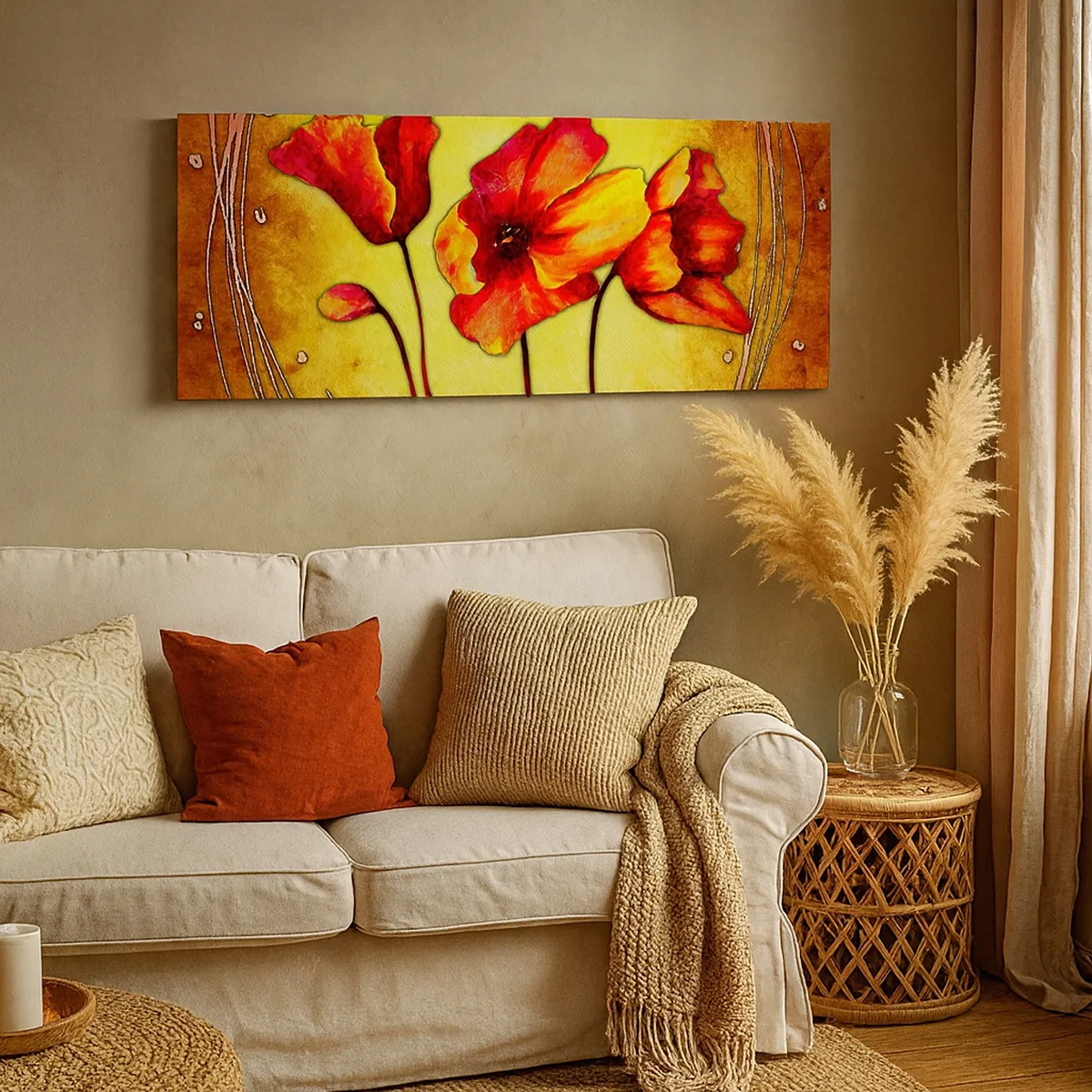 Tablou pe pânză - În stilul Art Nouveau - 30x30 cm