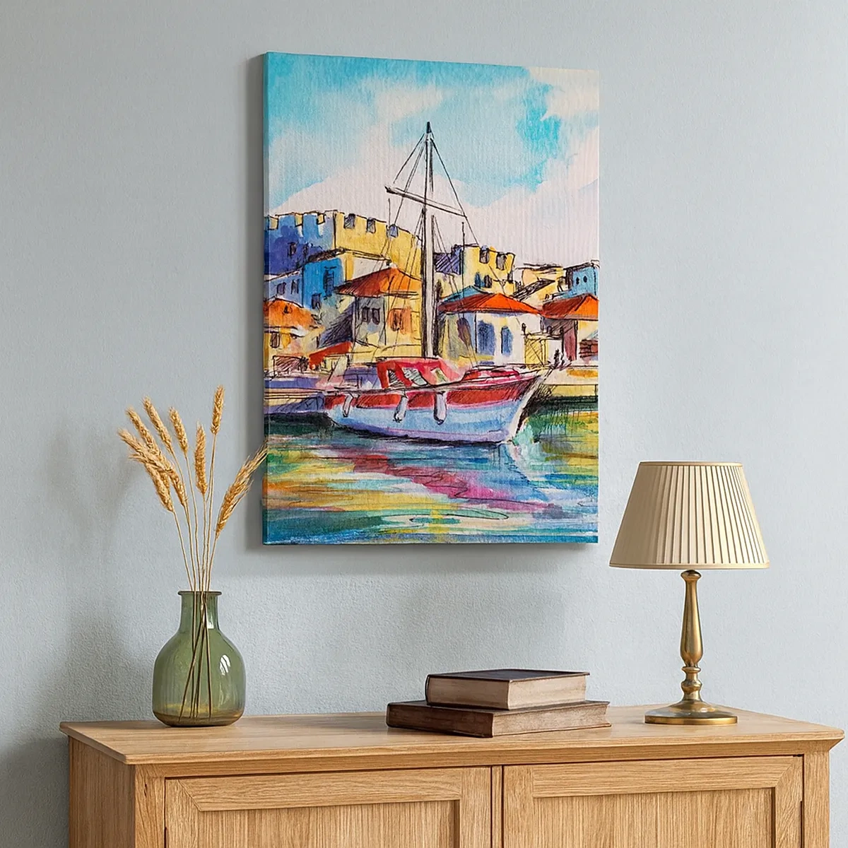 Tablou pe pânză - Curcubeu după-amiază - 50x70 cm