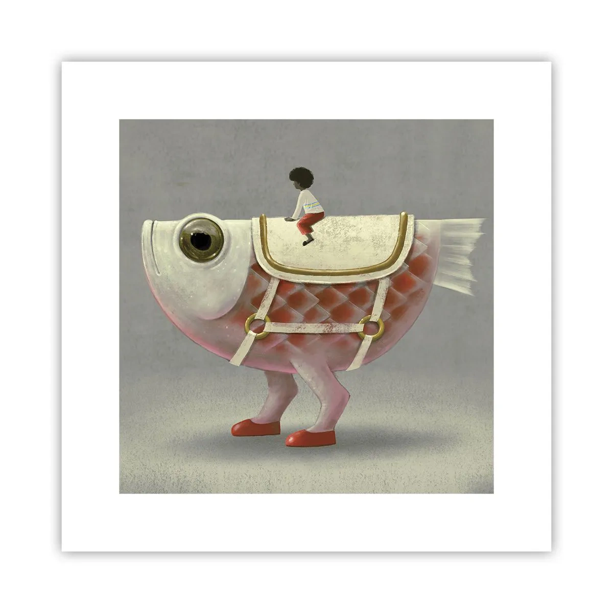 Poster - Călărețul Pescărel - 30x30 cm