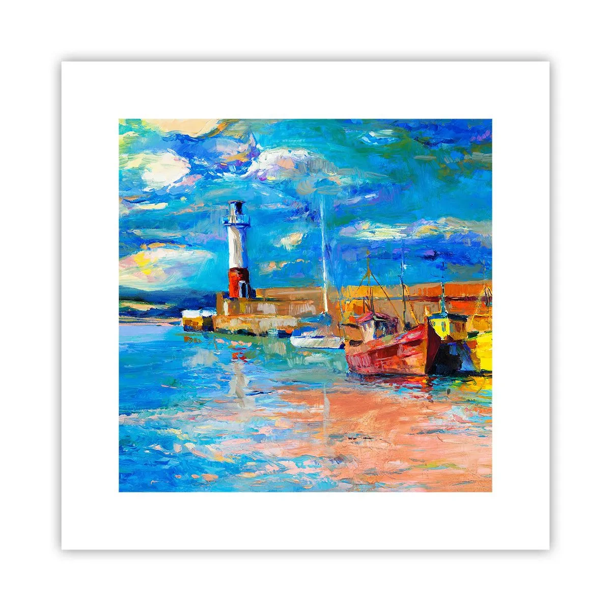 Poster - După-amiază în golful de curcubeu - 30x30 cm